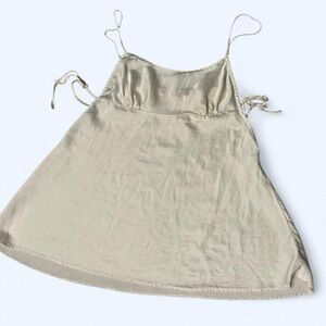 Vintage 90s/Y2k Victoria's Secret Cream Silk Top